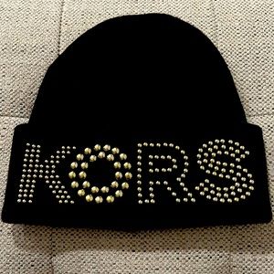 Michael Kors studded cuff hat